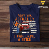 Personalized Jeep Girl Why Yes Actually I Can Drive A Stick T-shirt Printed MTKVH2023142