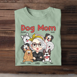 Personalized Dog Mom Fur Mama Dog Lovers T-shirt Printed QTHN2023195