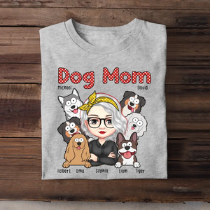 Personalized Dog Mom Fur Mama Dog Lovers T-shirt Printed QTHN2023195