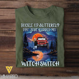 Personalized Buckle Up Buttercup You Just Flipped My Witch Switch Jeep Girl T-shirt Printed MTHN2023136
