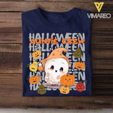 Personalized Auntie Crew Ghost Pumpkins Halloween & Kid Names T-shirt Printed HTHKVH23186