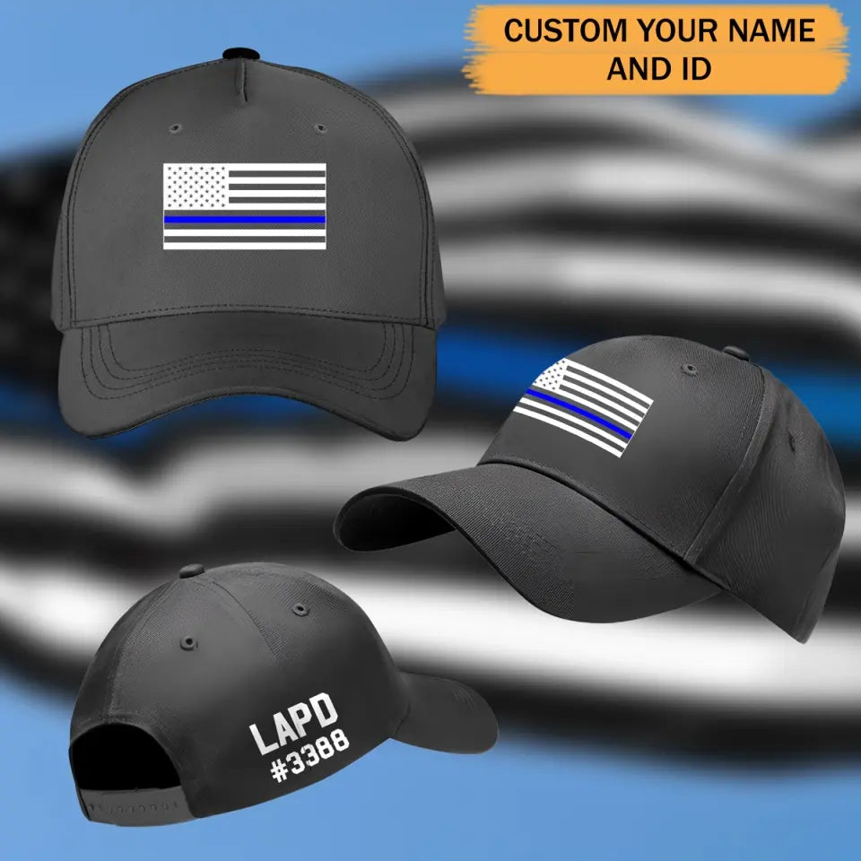 Personalized US Armed Forces Custom Name Black Cap 23207PVD