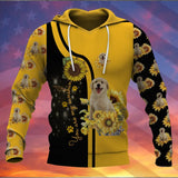 Personalized Upload Your Dog Photo You Are My Sunshine Sunflowers Hoodie 3D Printed MTKVH23205