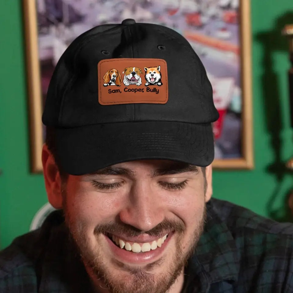 Personalized Life Is Better With Dogs Gift For Dog Owners Dog Lovers Black Cap 23253PTN