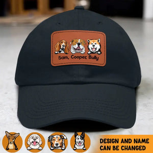 Personalized Life Is Better With Dogs Gift For Dog Owners Dog Lovers Black Cap 23253PTN