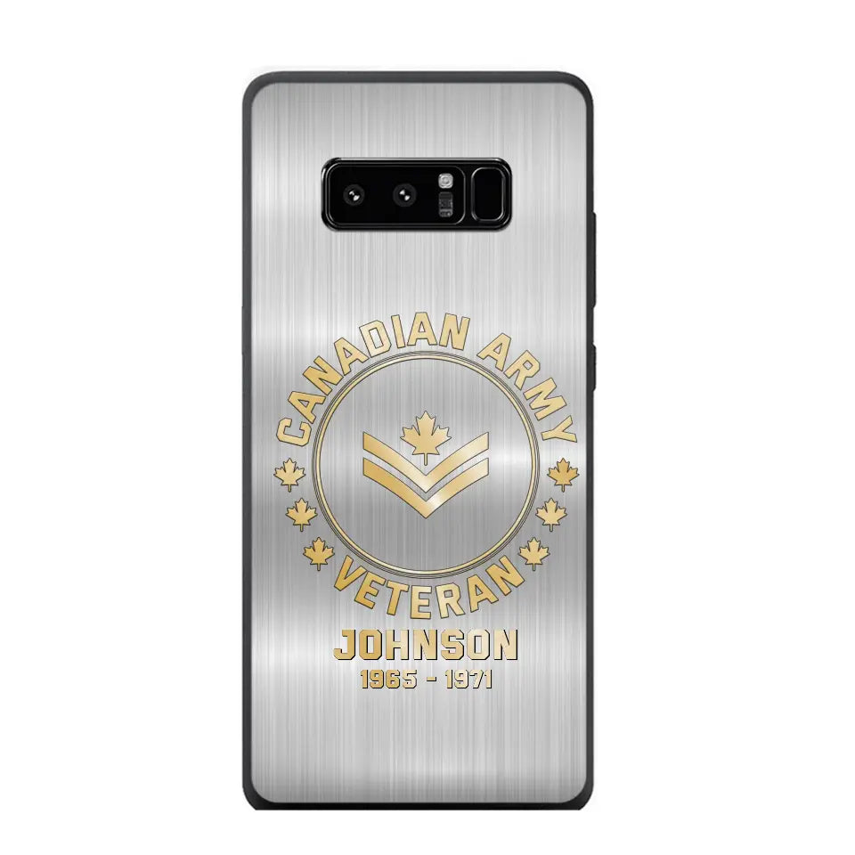 Personalized Canadian Armed Force Phone Case Printed QTPD256