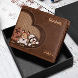 Personalized Life Is Better With Dogs Gift For Dog Owners Dog Lovers Leather Wallet 23279PVD