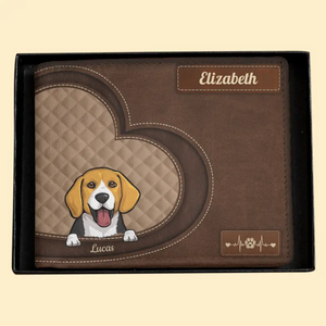 Personalized Life Is Better With Dogs Gift For Dog Owners Dog Lovers Leather Wallet 23279PVD