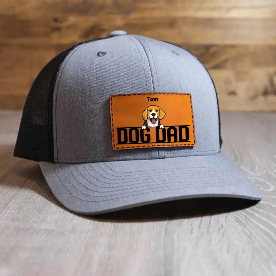 Personalized Life Is Better With Dogs Gift For Dog Owners Dog Lovers Leather Patch Hat Printed 23271DNL