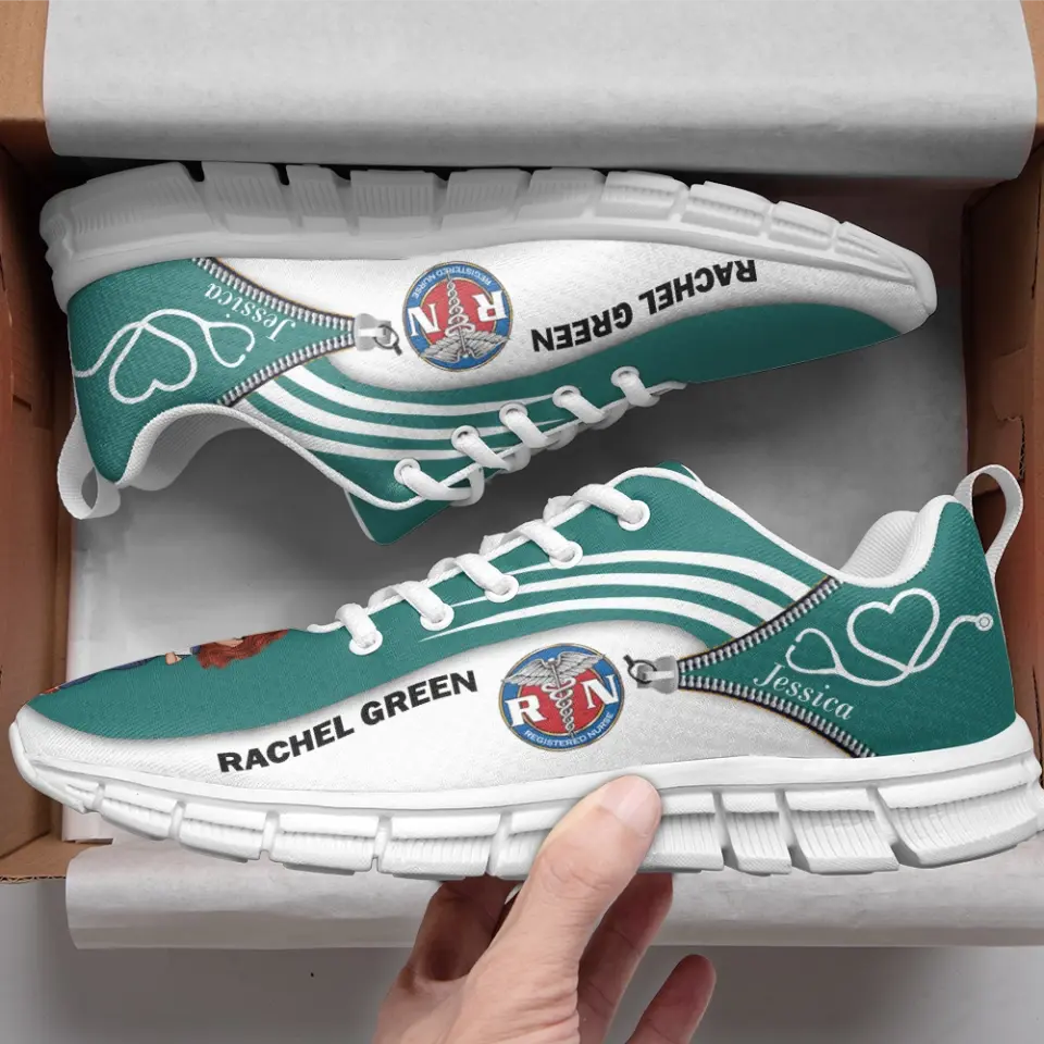 Personalized Nurse Logo with Name Gift For Nurse Running Shoes Printed HTHKVH23241