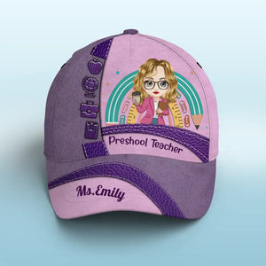 Personalized Teacher with Name Gift For Teacher Cap Printed HTHPVD23245