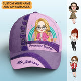 Personalized Teacher with Name Gift For Teacher Cap Printed HTHPVD23245