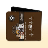 Personalized Dog Names Gift For Dog Owners Dog Lovers Leather Wallet KVH23238
