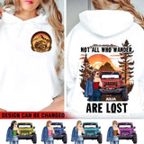 Personalized Jeep Girl Not All Who Wander Are Lost Hoodie Printed MTPN23259