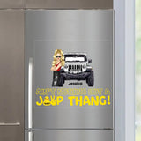 Personalized Ain't Nothing But A Jeep Thang Jeep Girl Fridge Decal Printed KVH23311