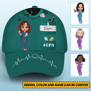 Personalized Nurse with Name Gift For Nurse Cap 3D Printed KVH23343