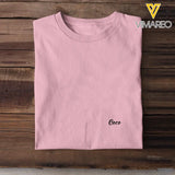 Personalized Dog Mom Heart Leopard Watercolor T-Shirt Printed QTHN381