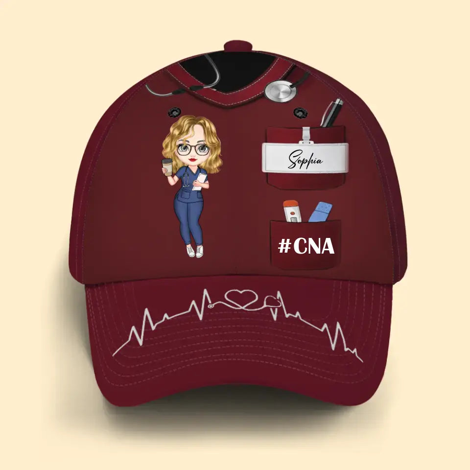 Personalized Nurse with Name Gift For Nurse Cap 3D Printed KVH23343