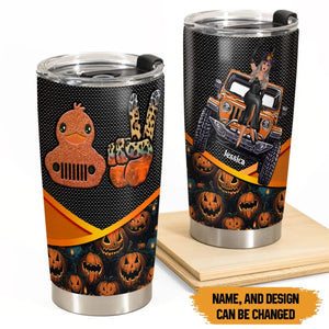 Personalized Jeep Girl Duck Jeep Halloween Gift Tumbler Printed KVHMT202356