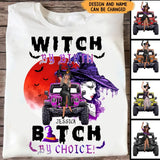 Personalized Witch By Birth Jeep Lover Halloween Gift T-shirt QTKH341