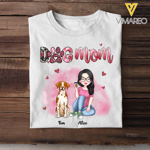Personalized Dog Mom Dog Lovers Gift Tshirt VQ23380