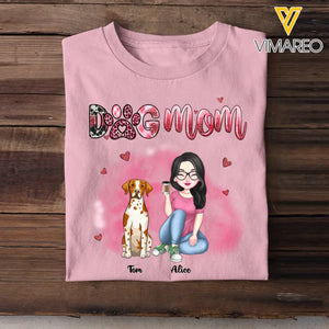 Personalized Dog Mom Dog Lovers Gift Tshirt VQ23380