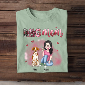 Personalized Dog Mom Dog Lovers Gift Tshirt VQ23380
