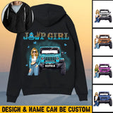Personalized Jeep Girl with Name Hoodie Printed HN23410