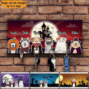 Personalized Dog Halloween Dog Lovers Gift Halloween Gift key Holder Printed MTDNL23308