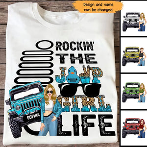 Personalized Rockin' The Jeep Girl Life Tshirt 2D Printed MTHN23415