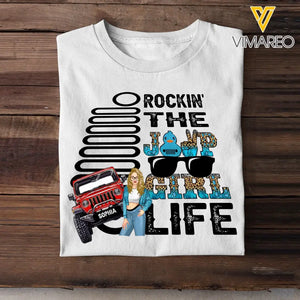 Personalized Rockin' The Jeep Girl Life Tshirt 2D Printed MTHN23415