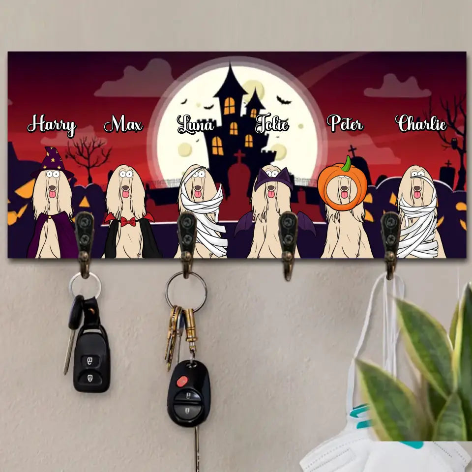 Personalized Dog Halloween Dog Lovers Gift Halloween Gift key Holder Printed MTDNL23308