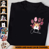 Personalized Dog Paw Dog Lovers Gift T-shirt Printed HN23426