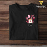 Personalized Dog Paw Dog Lovers Gift T-shirt Printed HN23426