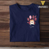 Personalized Dog Paw Dog Lovers Gift T-shirt Printed HN23426