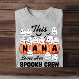 Personalized This Nana Loves Her Spooky Crew Tshirt 2D Printed HTHHN23348