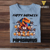 Personalized Happy Halloween Papasaurus T-shirt Printed NTMTHN23446