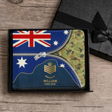 Personalized Australian Veteran Retired Leather Wallet 3D Print QTPN437