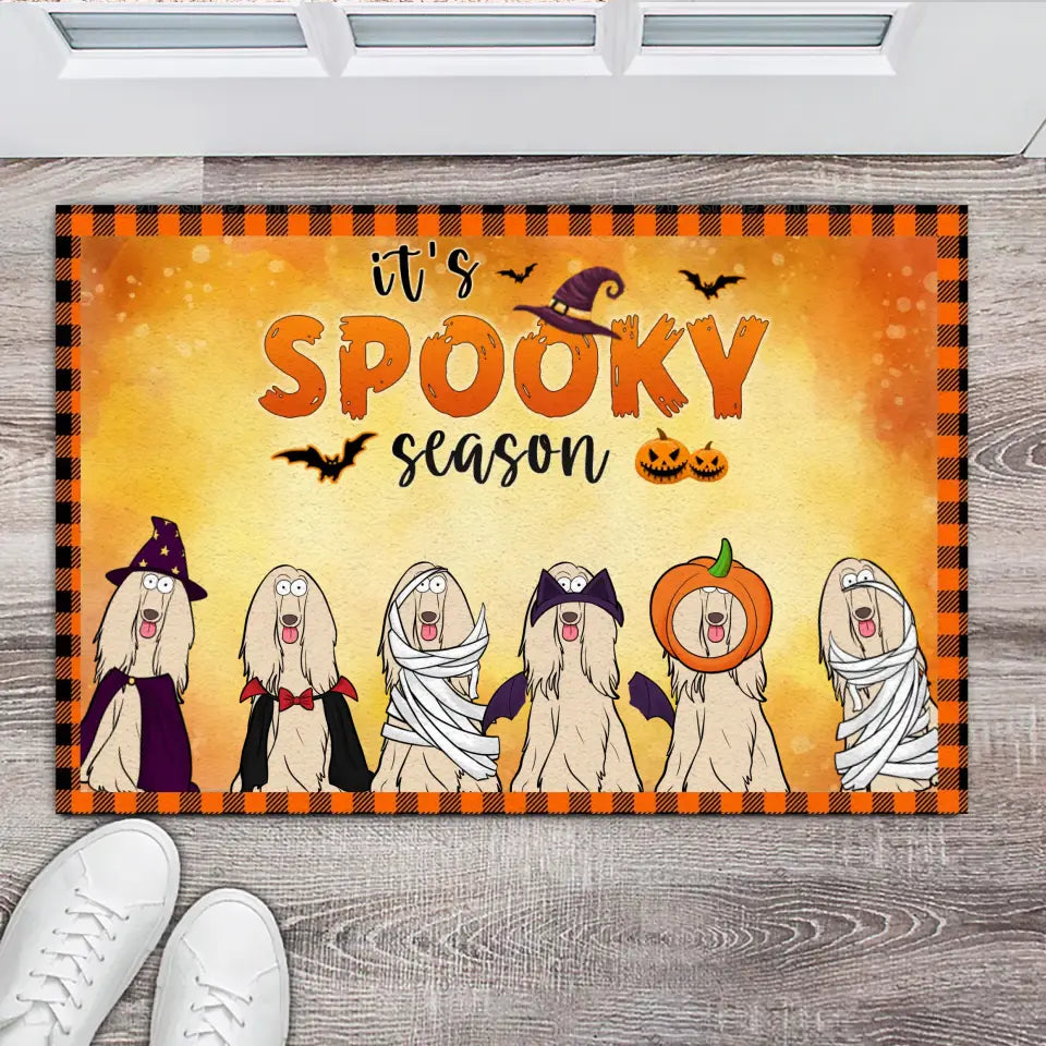 Personalized It's Spooky Season Dog Halloween Dog Lovers Gift Doormat MTVQ23325