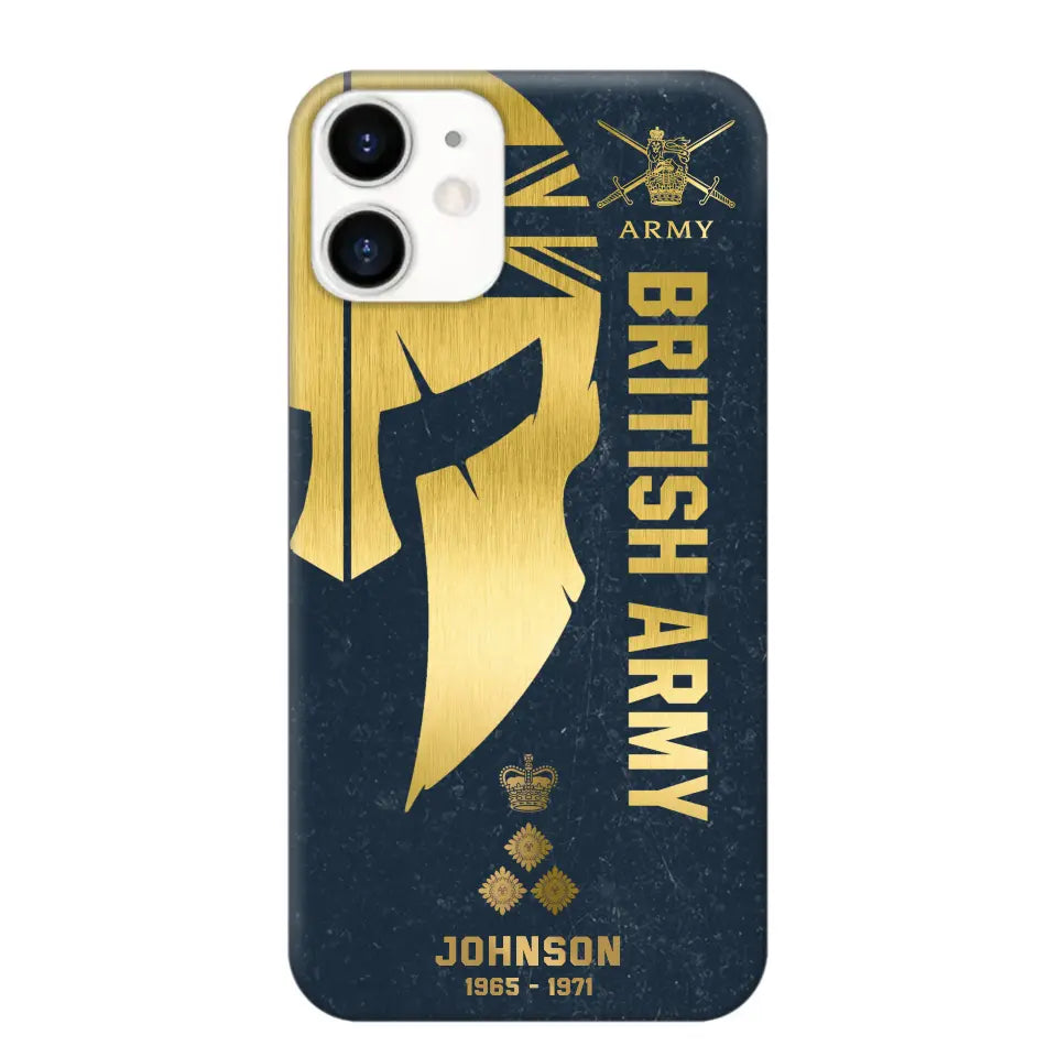 Personalized British Armed Force Veteran Phone Case Printed QTKH475
