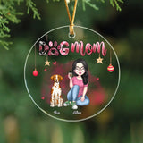 Personalized Dog Mom Dog Lovers Gift Christmas Gift Acrylic/Ceramic Ornament Printed VQ23480
