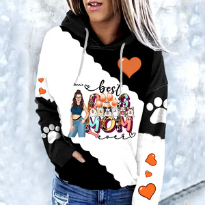 Personalized Best Dog Mom Dog Lovers Gift Hoodie 3D Printed MTHN23486