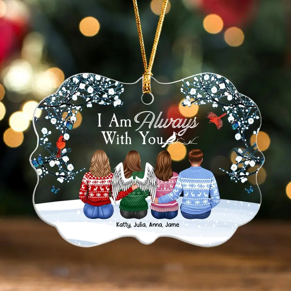 Personalized The Love Between Brother & Sister Is One Life's Greatest Blessings Christmas Gift Acrylic or Ceramic Ornament Printed HTHPN23537