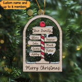 Personalized Our Family Merry Chrismas Christmas Gift Acrylic Ornament Printed HTHVQ23519