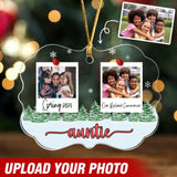 Personalized Upload Your Photo Auntie Acrylic Ornament Printed LDMVQ23587