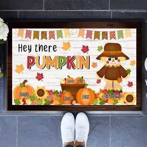 Personalized Hey There Pumpkin Fall Doormat HTHHN23595