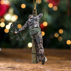 Personalized Hunting Custom Name Acrylic Ornament Printed KVH23658