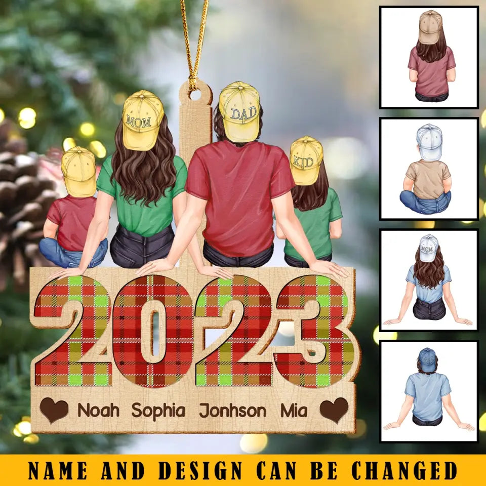 Personalized Family In 2023 Family Wooden Ornament Printed NTMTKVH23686