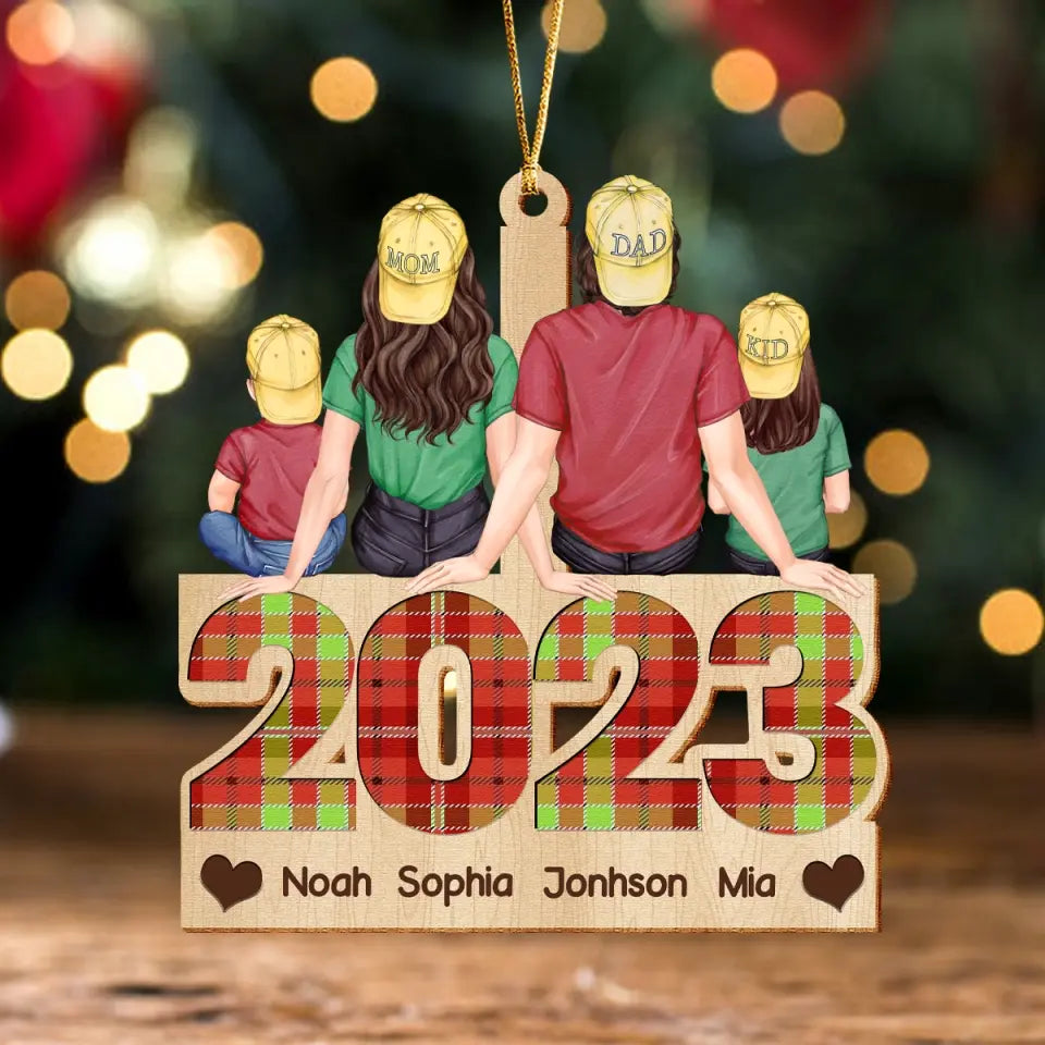 Personalized Family In 2023 Family Wooden Ornament Printed NTMTKVH23686