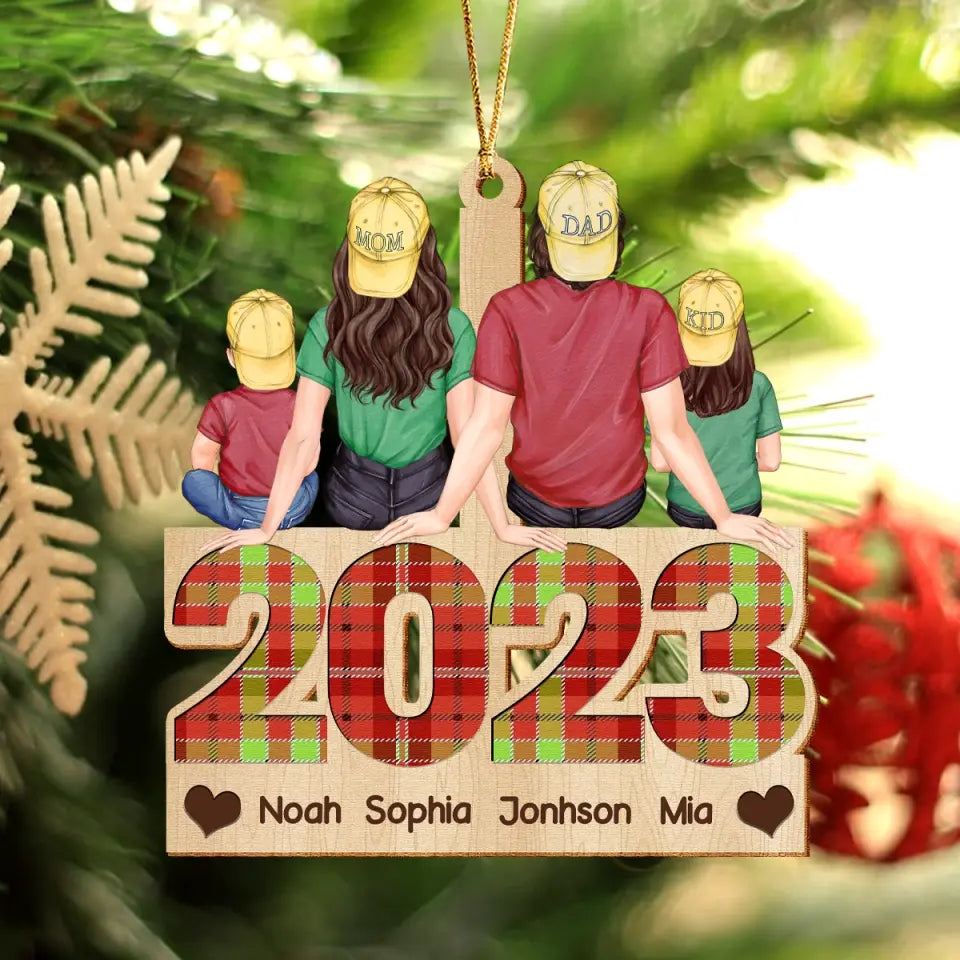 Personalized Family In 2023 Family Wooden Ornament Printed NTMTKVH23686